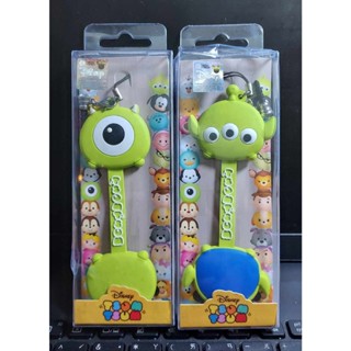 迪士尼 Tsum Tsum 捲線器+防塵塞 / 大眼 三眼
