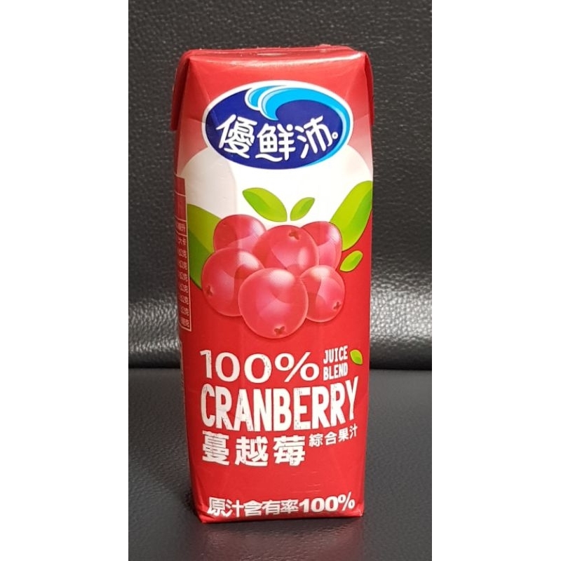 《蝦皮最便宜》優鮮沛 100%蔓越莓綜合果汁 250ml
