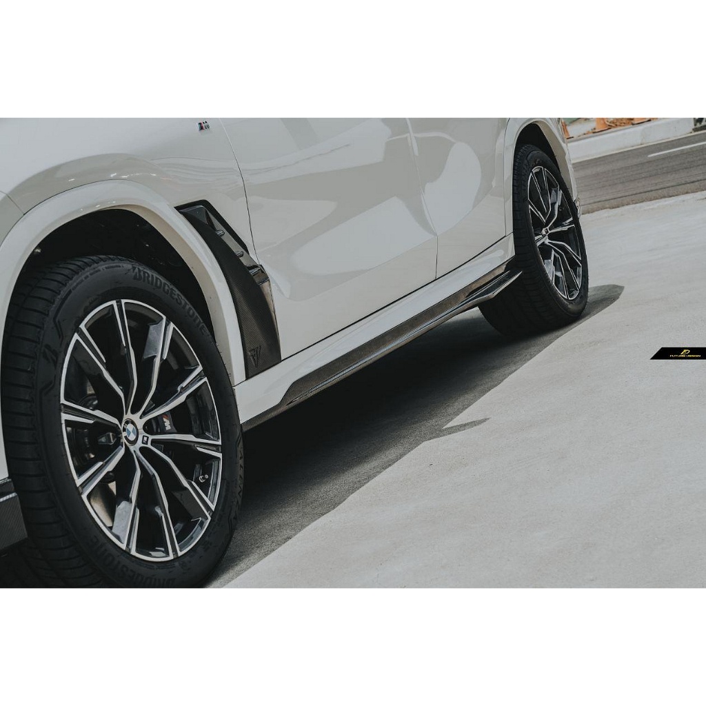 【政銓企業】BMW G06 X6 LCI 小改款 升級 FD 品牌 高品質 乾碳 碳纖維 卡夢 側裙 定風翼 密合度保證