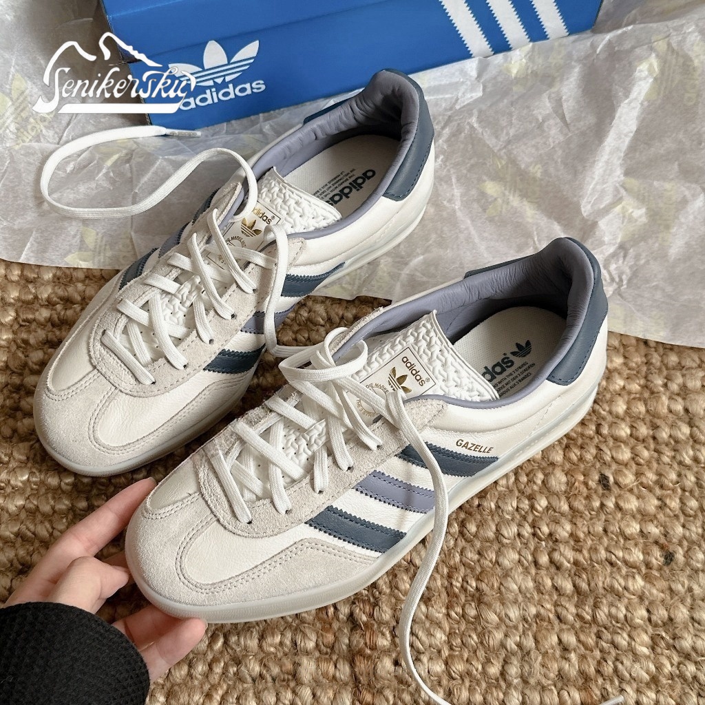 【senikersku】Adidas originals Gazelle Indoor 白藍 藍色 粉紅 IG1643