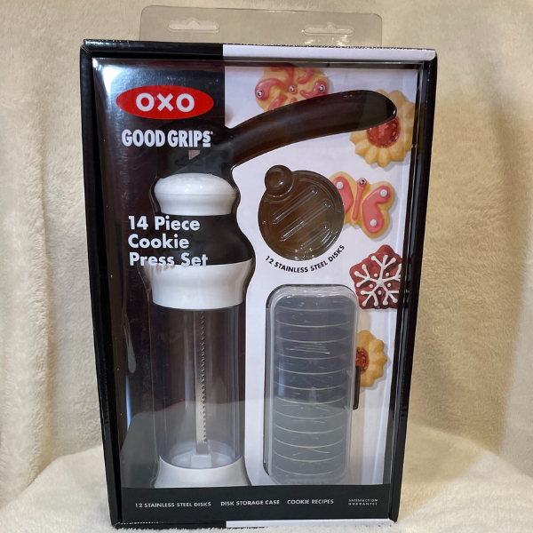 美國OXO 手工餅乾擠壓器 擠花槍 餅乾槍（附12種餅乾造型模具）