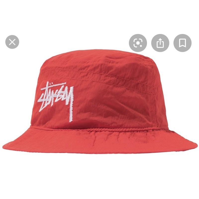 【 歐美潮流區】全新 Nike x stussy 聯名款 現貨漁夫帽 紅 尺寸M/L unisex 購於end 有購證