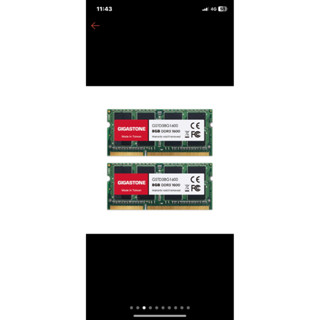 【GIGASTONE】筆電記憶體DDR3-1600 8G雙入｜臺灣製造/筆記DDR3L/RAM/8GB
