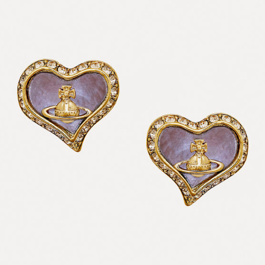 [Vivienne Westwood] Petra earrings 英國代購 愛心母貝 土星耳環 土星耳環 西太后
