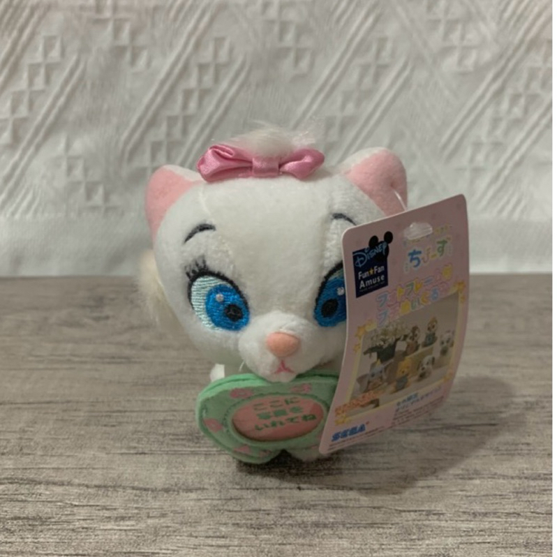 日本 SEGA 迪士尼 Fun Fan Amuse 瑪麗貓 相框 玩偶 景品 娃娃