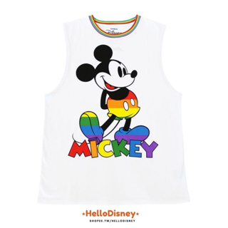 🌈現貨✨美國 迪士尼 正版 Mickey 米奇 米老鼠 彩虹 同志 無袖上衣 坦克背心