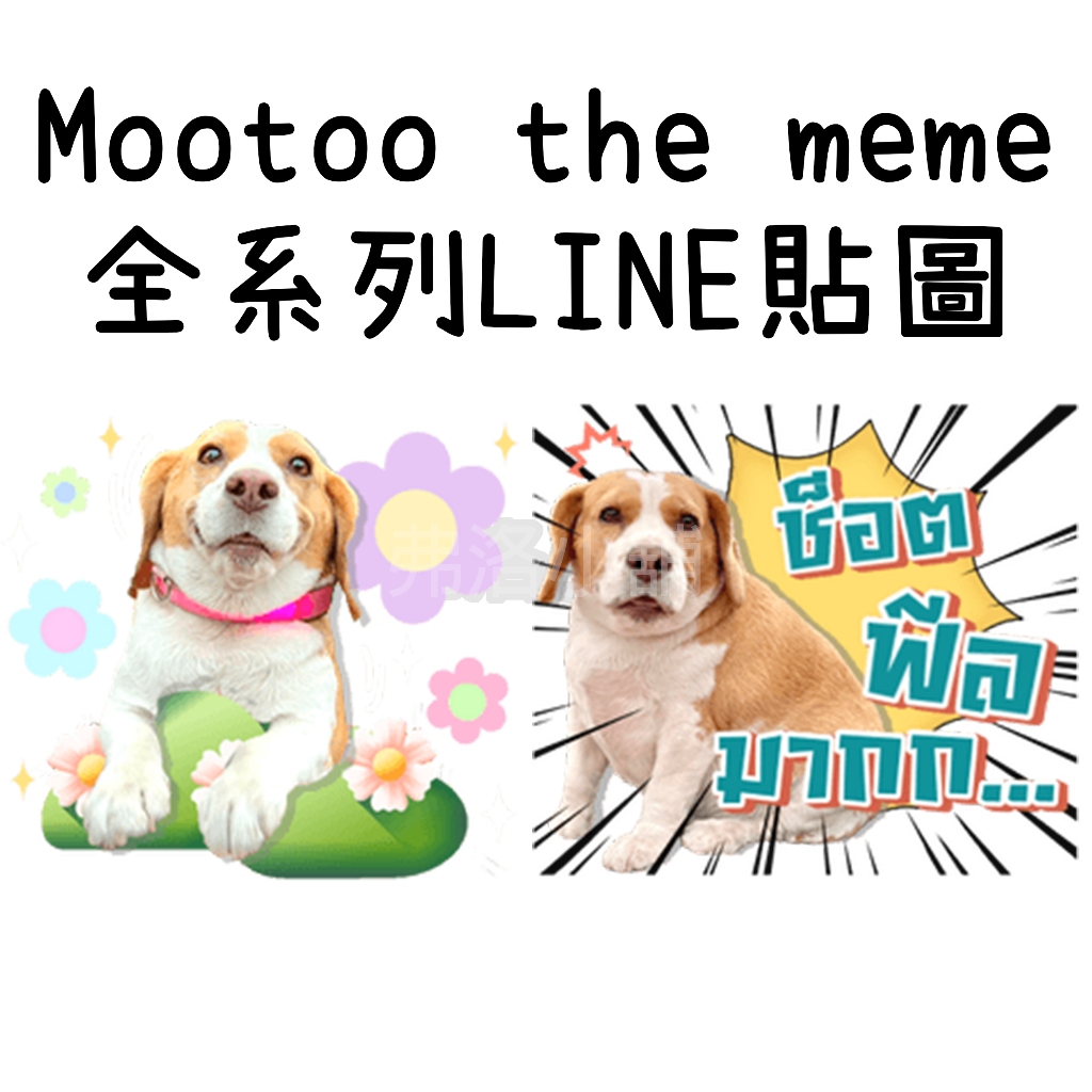 《LINE貼圖代購》泰國跨區 Mootoo the meme 全系列貼圖