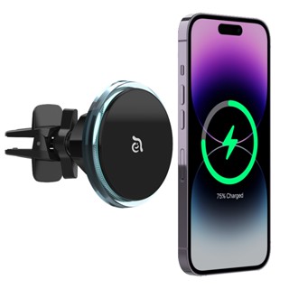 【ADAM 亞果元素】OMNIA CX1 LED炫光藍車用磁吸充電器 車用磁吸充電支架