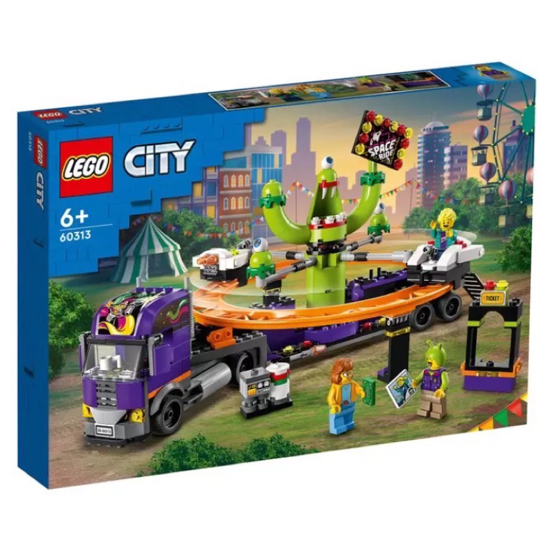 LEGO 60313 城市太空之旅遊樂車 已組好