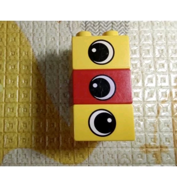 二手得寶積木配件Lego duplo圖案磚（3個合售39）二手積木