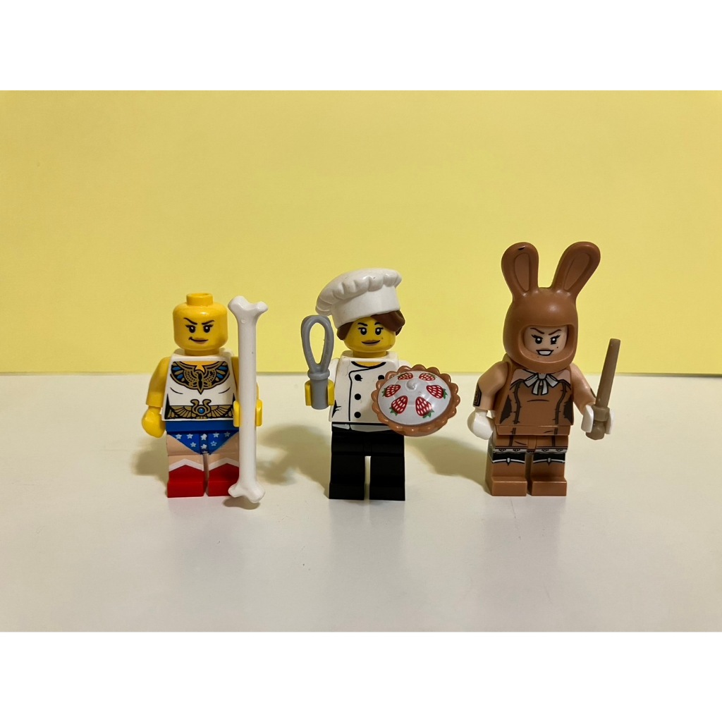 LEGO 樂高 71018 甜點師 甜點主廚 兔子裝 兔女郎 蛋糕 人偶包 殺肉 配件 玩具 人偶