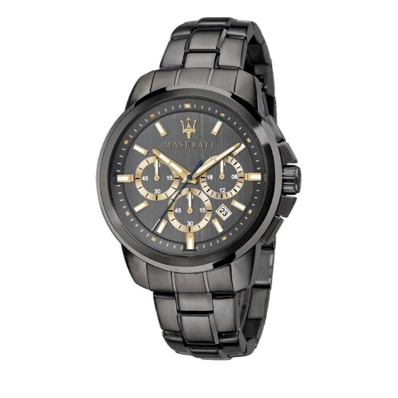 【Maserati 瑪莎拉蒂】SUCCESSO輝煌成就系列三眼槍色不鏽鋼腕錶 R8873621007 44mm 現代鐘錶