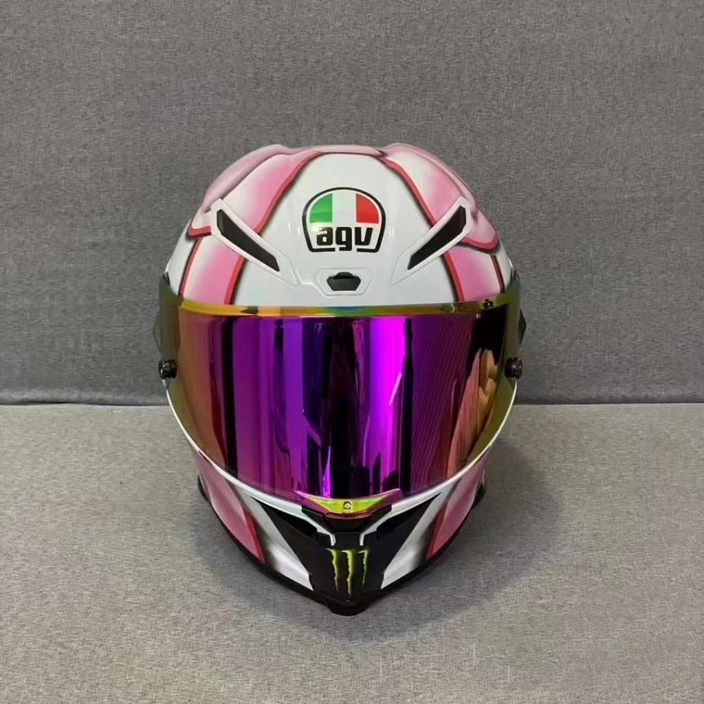 AGV PISTA 蝴蝶結爪印 機車安全帽 全罩式安全帽 全覆式安全帽 重機車安全帽 拉力 賽車 預留藍牙耳機槽