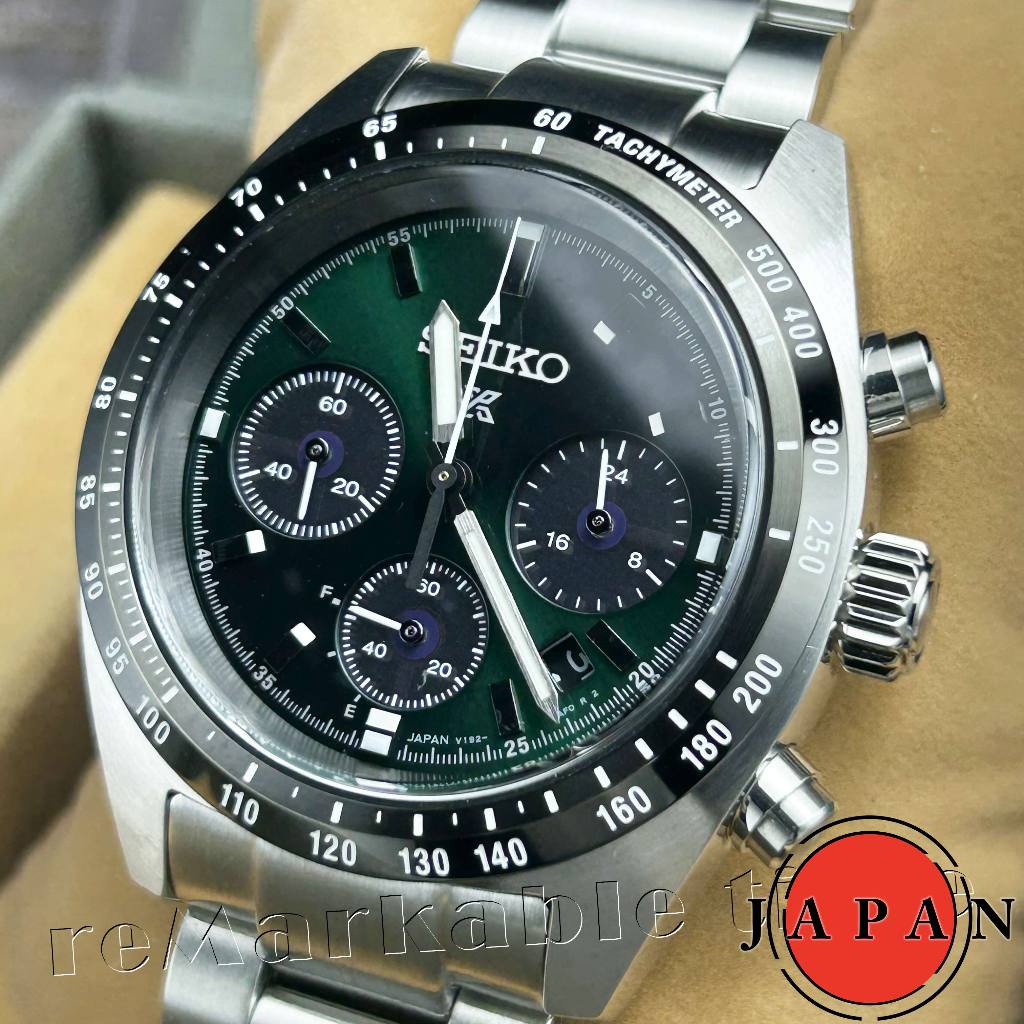 【SEIKO SOLAR】太陽能水晶玻璃計時手錶 SBDL107(日本製 SSC819P1)