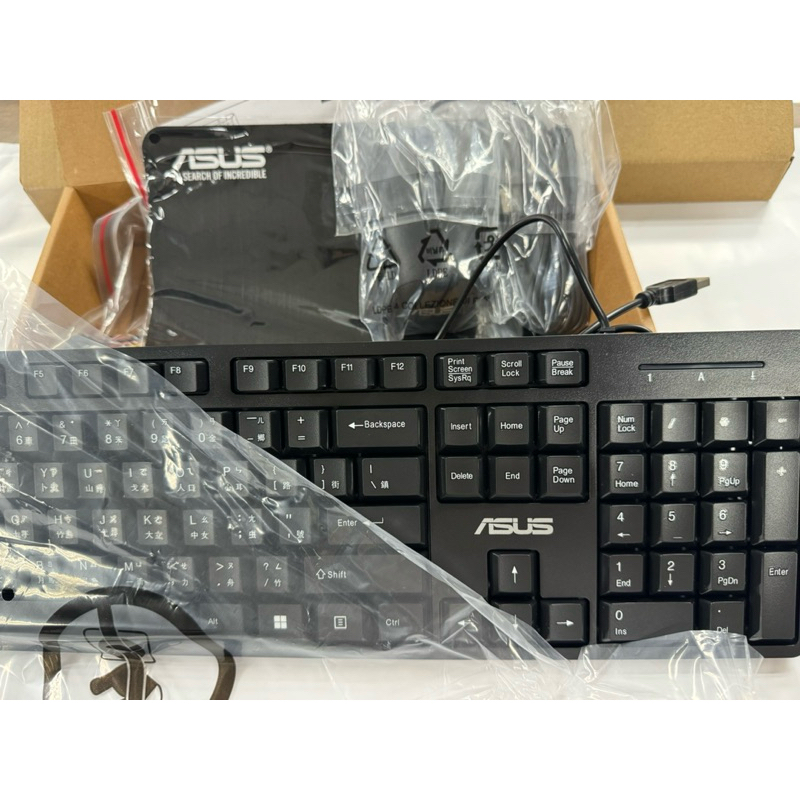 全新華碩ASUS 鍵盤K49滑鼠JM3組