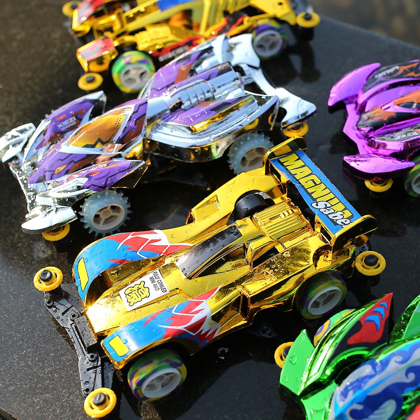 新款組裝電動玩具車四驅車玩具模型車童年回憶親子玩具