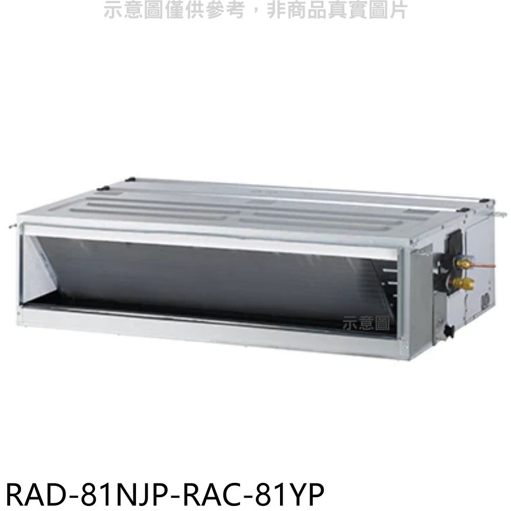 《再議價》日立江森【RAD-81NJP-RAC-81YP】變頻冷暖吊隱式分離式冷氣(含標準安裝)