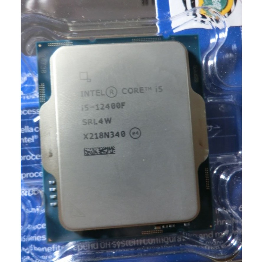 intel i5 12400f cpu含原廠銅風扇 保固內