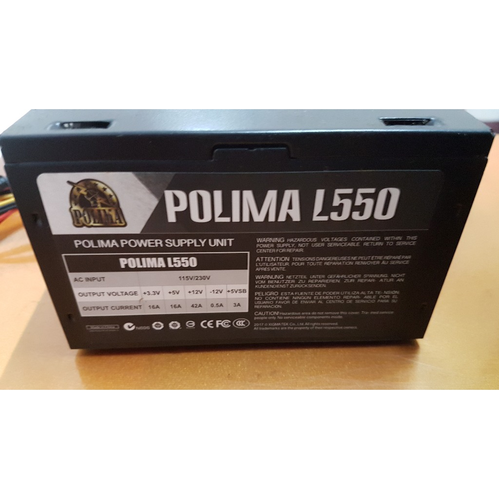 富鈞 POLIMA L550/550W/電源供應器/Power 拆機二手良品