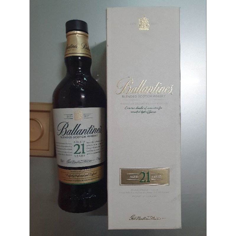 百齡罈21年調和式蘇格蘭威士忌 空瓶