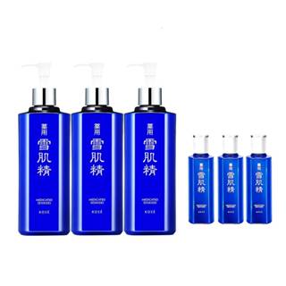 KOSE 高絲 雪肌精500ml化妝水3入組(一般型/極潤型) 500ml*3 送 200ml*3