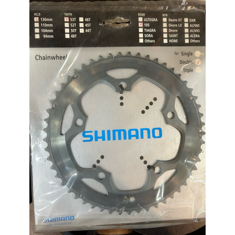 Shimano 105 大齒盤53T更換新齒片FC-5600