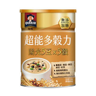 【桂格】超能多穀力(390g/罐)(陽光5豆x5穀無糖/金黃5籽x 5穀無糖/原杏仁5穀無糖/黑芝麻5穀無糖) 早安健康嚴選