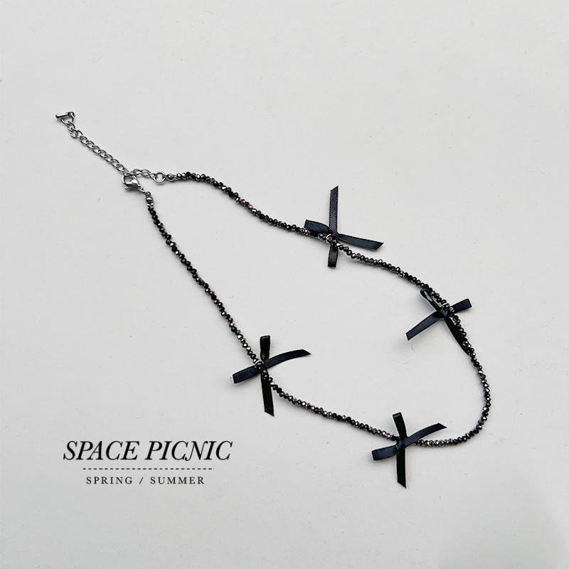 [明天出貨] Space Picnic｜蝴蝶結項鍊-1色(現貨)【C24032016】