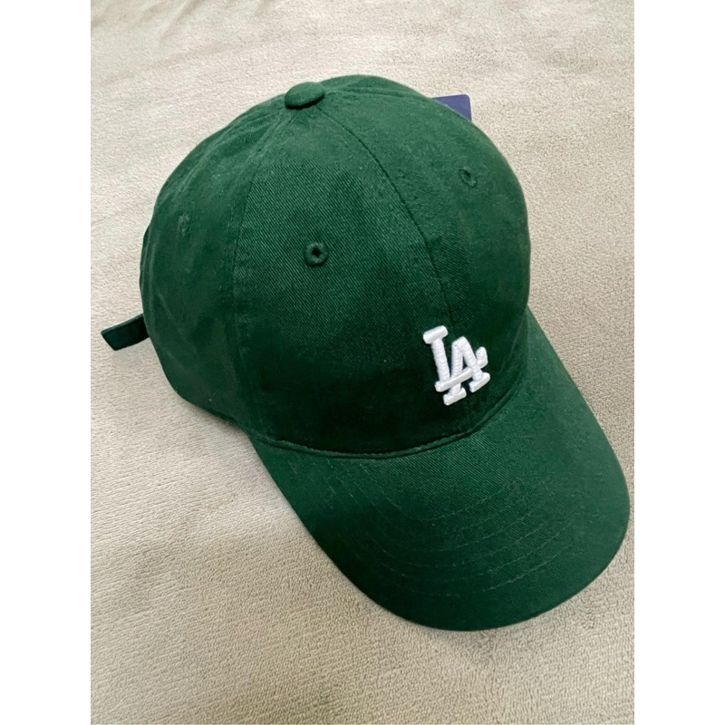 MLB 棒球帽 老帽 可調式軟頂 紐約洋基隊 洛杉磯道奇隊 墨綠 CP77