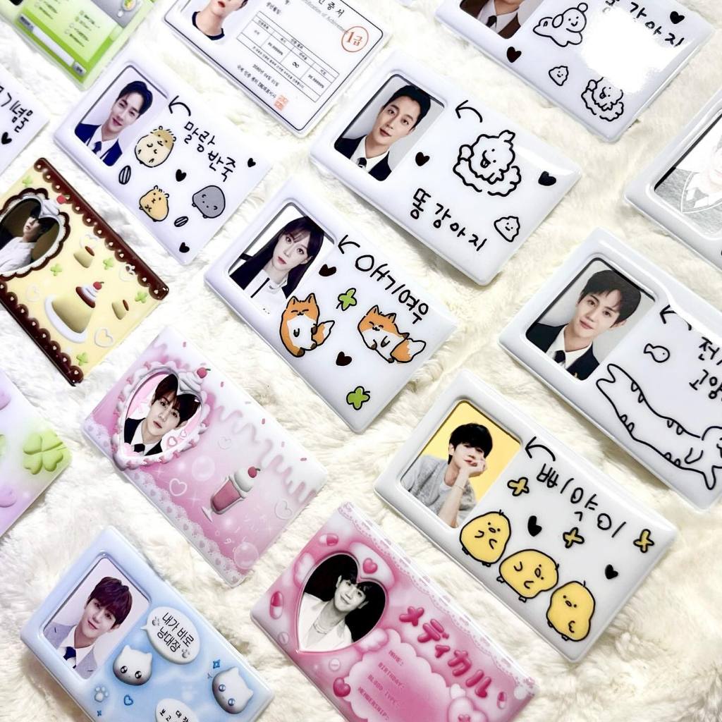 vouz ☄ 韓國Ducky World~愛豆ID照片卡套 證件照 2吋相片 收納卡套 保護套 愛豆追星