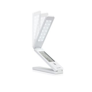 全新 白色 無級調光 折疊觸控LED檯燈 電子萬年曆 摺疊檯燈