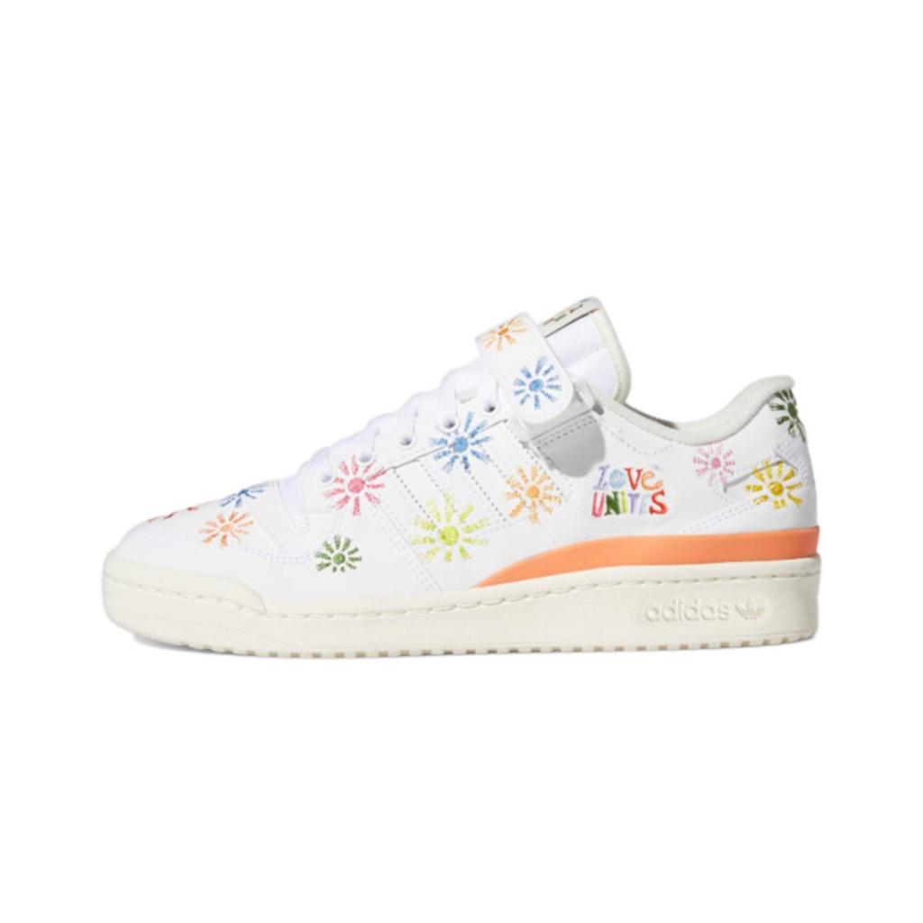 <MXX> 100%公司貨 Adidas Forum Low Pride 白 花卉 皮革 休閒鞋 GW2416 男女鞋