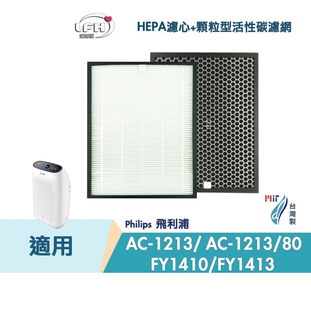 HEPA濾心 顆粒活性碳濾網 適用Philips 飛利浦 AC1213 AC1212 AC1213/80 FY1410