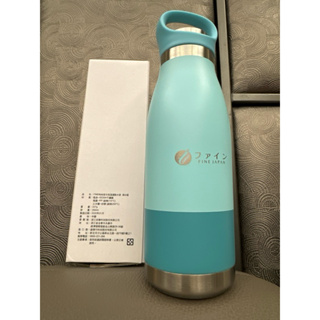 【FINE】時尚保冷保溫運動水壺 350ml 櫻花粉 湖水藍 SS304不鏽鋼 保溫瓶