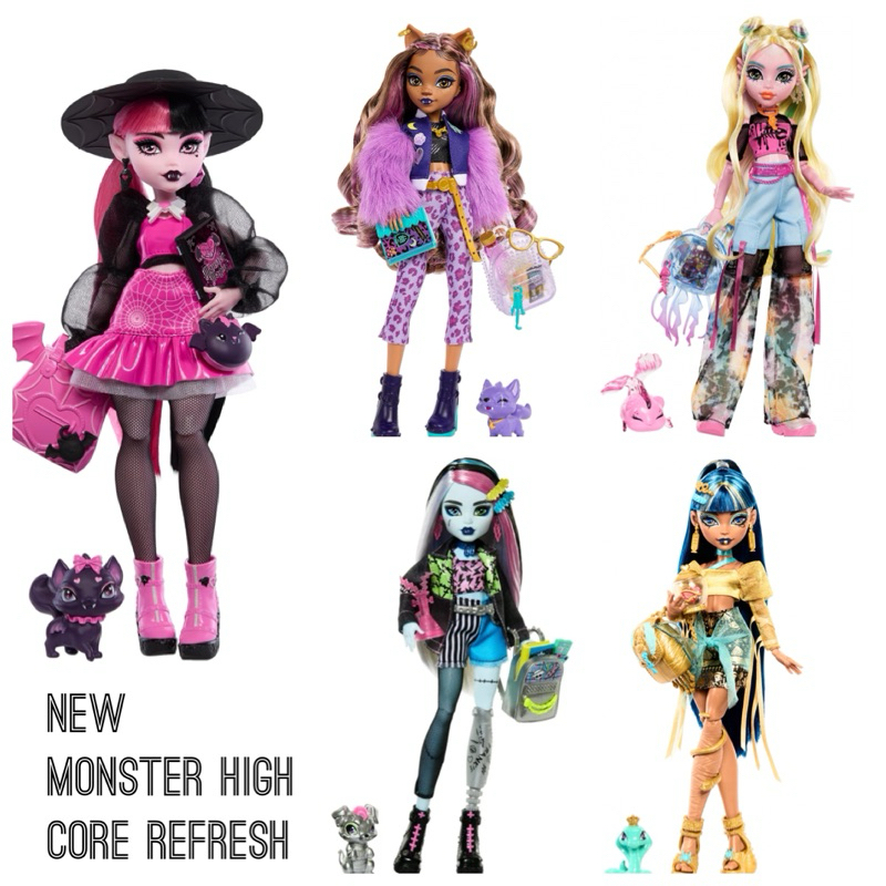 《Cathy’s mom美國代購2店》Monster High G3 refresh dolls 2023德古拉拉&amp;狼女
