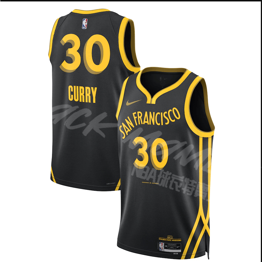 Black Mamba-NBA球衣 籃球衣 球衣 Curry/GREEN/PAUL 2024賽季勇士隊城市版  籃球背心