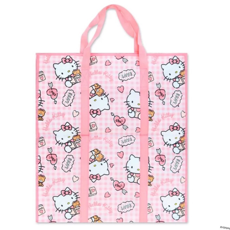 現貨‼️ ✅大容量✅正版 三麗鷗 Hello Kitty KT 購物袋 覆膜收納袋 收納袋 搬家袋