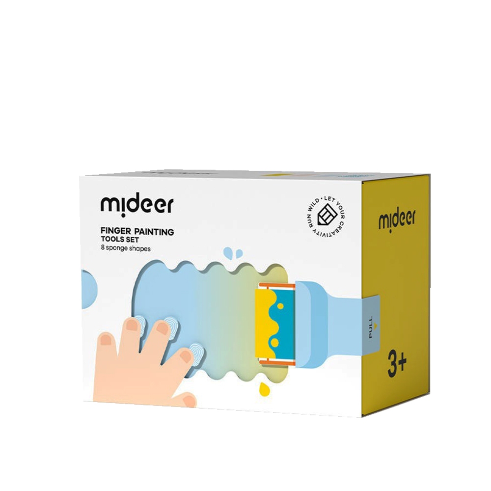 MiDeer 8件式手指塗鴉工具套組/兒童塗鴉工具