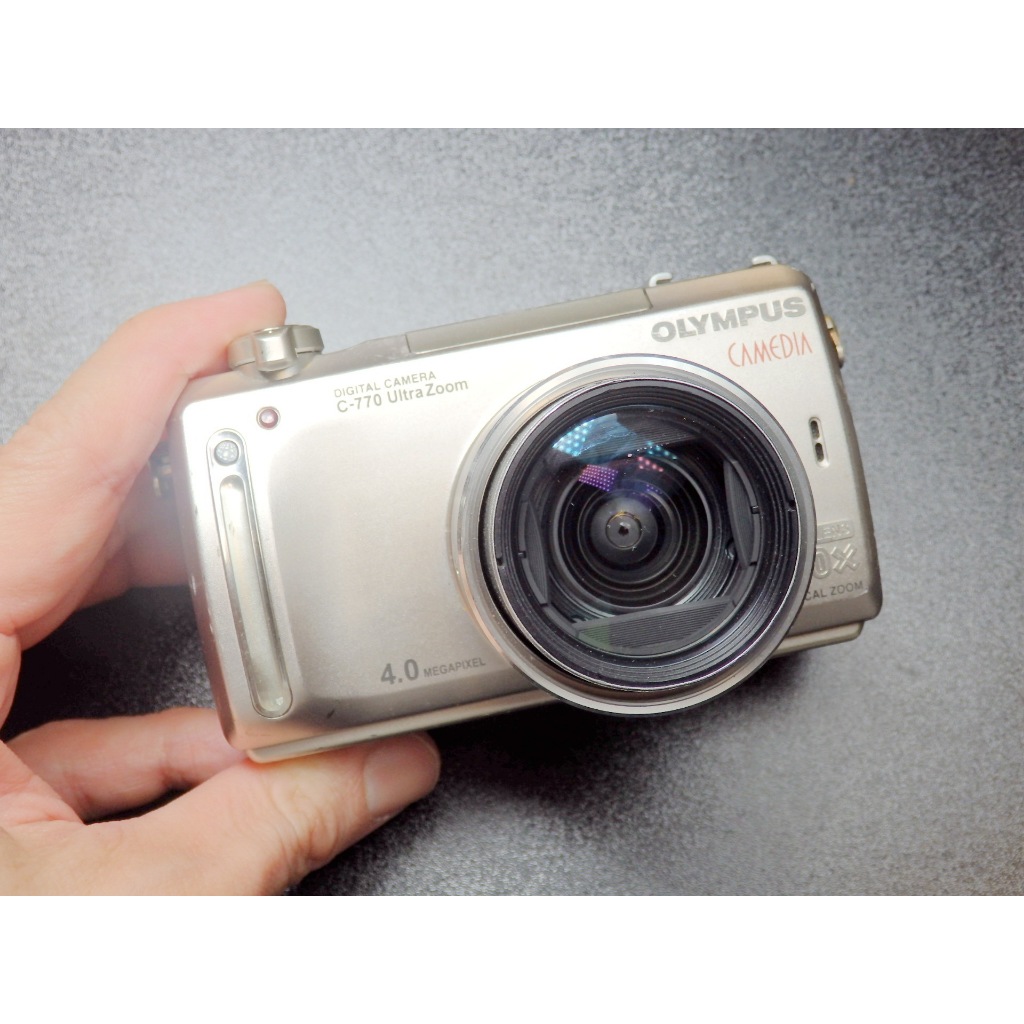 <<老數位相機>>OLYMPUS CAMEDIA C-770 ULTRAZOOM (10倍光學變焦/ED鏡片/外接熱靴)