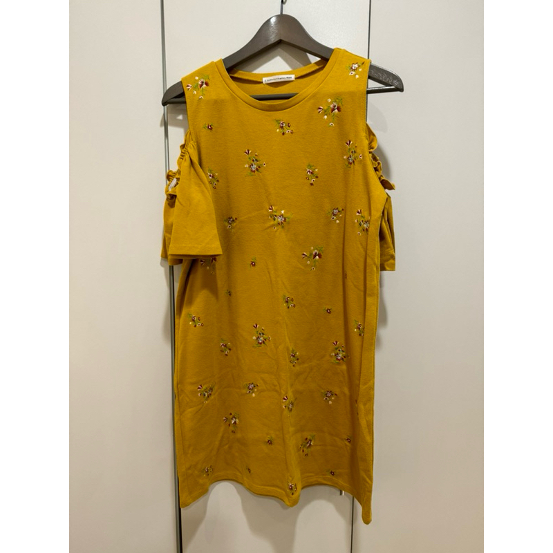 日本E hyphen world gallery PEACE✨黃色花紋洋裝