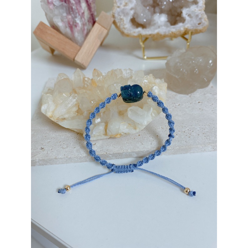 藍晶石 貔貅 蠟線手繩 手串 手鍊手環手排 水晶原礦 免運費