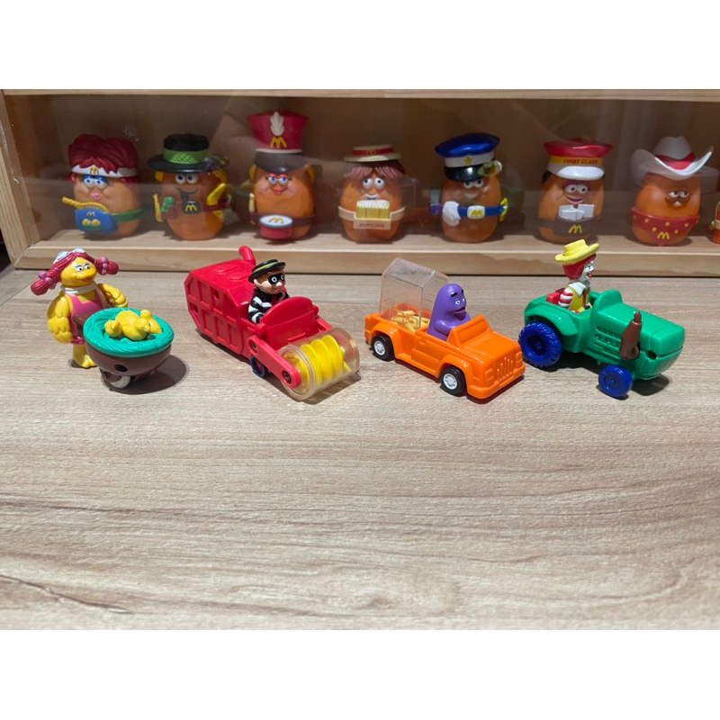 早期 二手 麥當勞 1995年 四小福 玩具 玩具車 開心農場