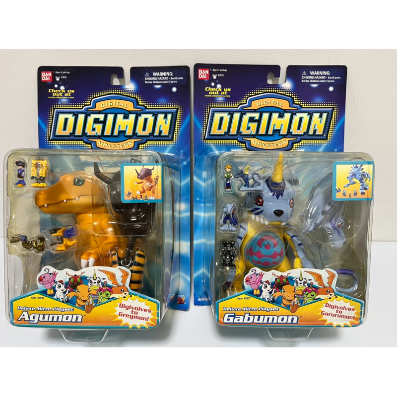 Bandai 萬代 Digimon數碼寶貝 稀有全新未拆吊卡 場景組 萬能麥斯 亞古獸 加布獸