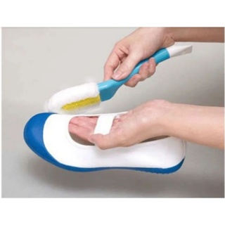 日本境內限定 LEC 雙功能鞋刷 起泡纖維 運動鞋 洗鞋刷 清潔刷