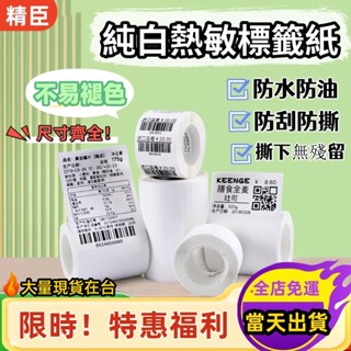 尺寸齊全🔥精臣標籤紙 B21s B1 B31 B21-pro 純白色貼紙 標籤機貼紙 商品標識 大尺寸標籤紙 防水防油