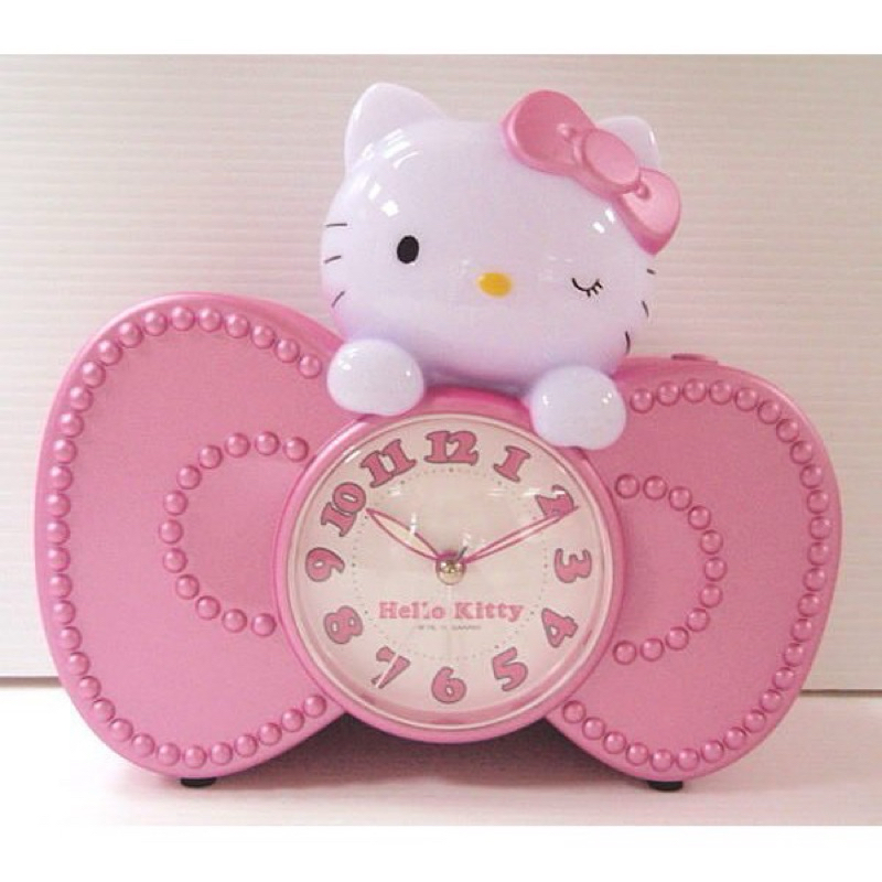 Hello Kitty Sanrio 三麗鷗 造型時鐘 鬧鐘 夜燈 變色燈