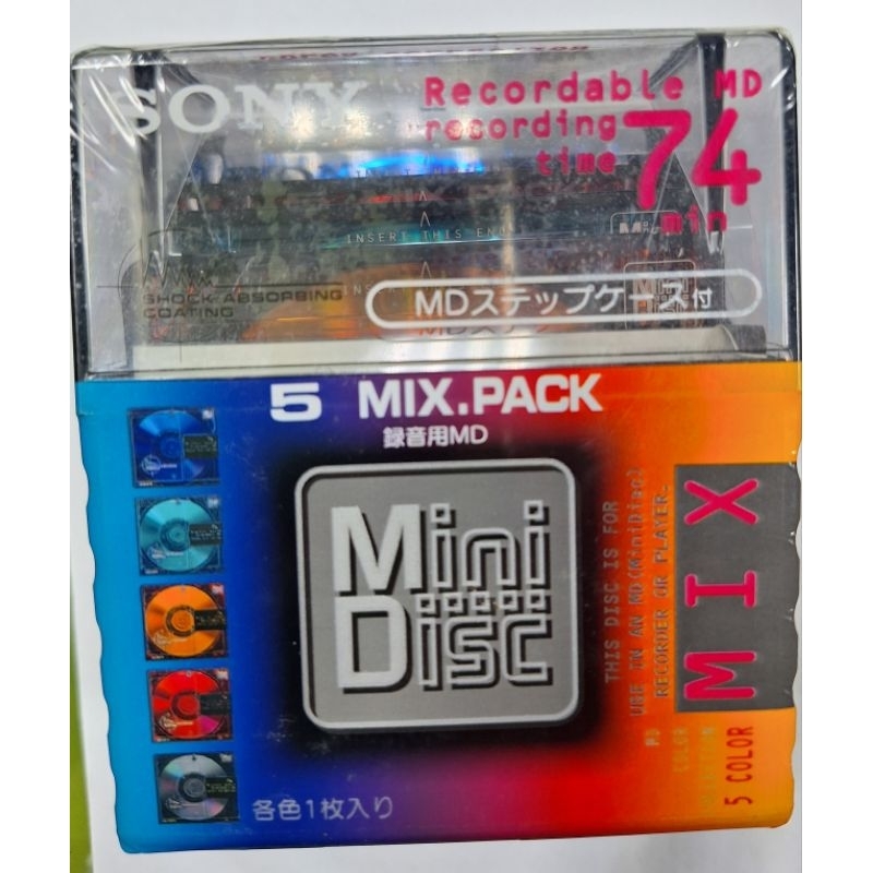 SONY MINI DISC 74分 MD帶 MD空白片 5MDW74KXP