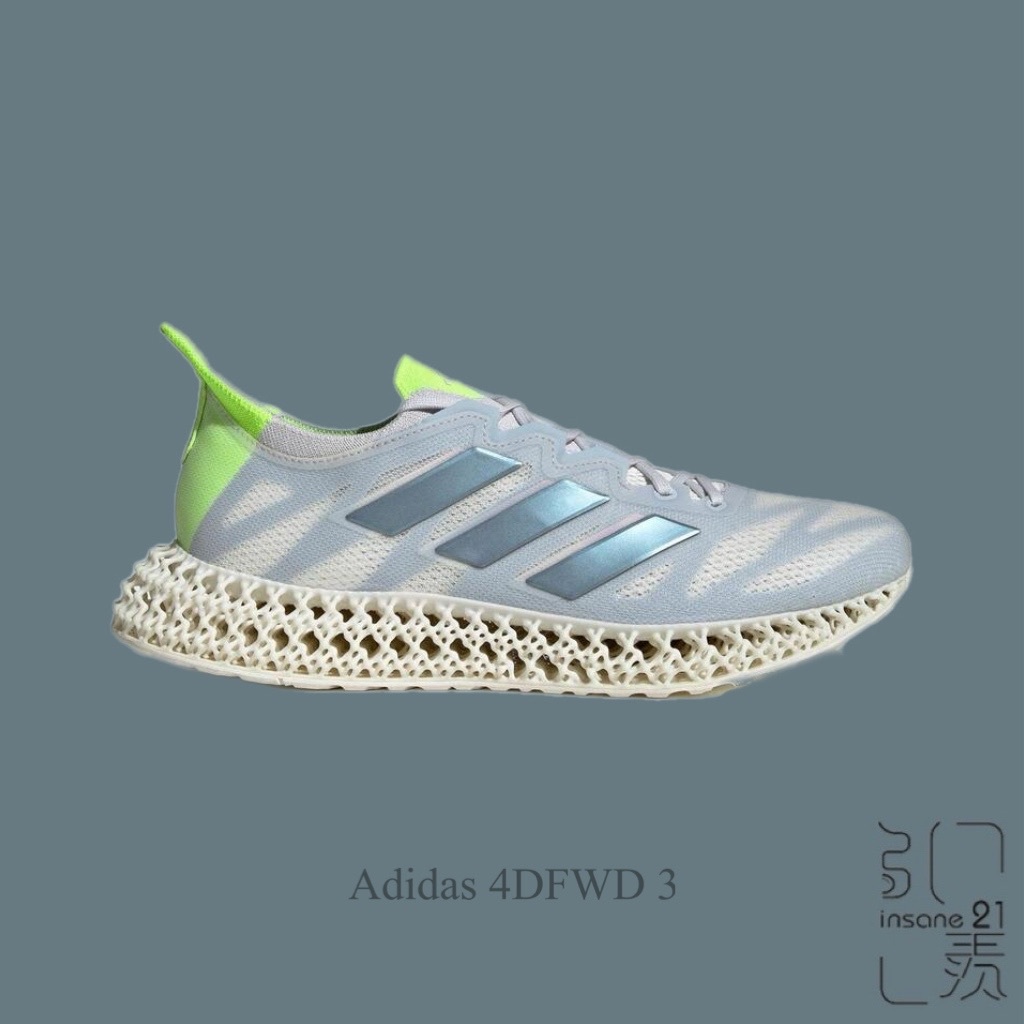 ADIDAS 4DFWD 3 M 男 慢跑鞋 運動 灰藍綠 襪套式 IG8980 【Insane-21】