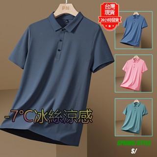 【臺灣現貨】冰絲POLO衫 涼感POLO 男 polo衫短袖 吸濕排汗 polo衫男 排汗 polo衫 素面 有型工作服