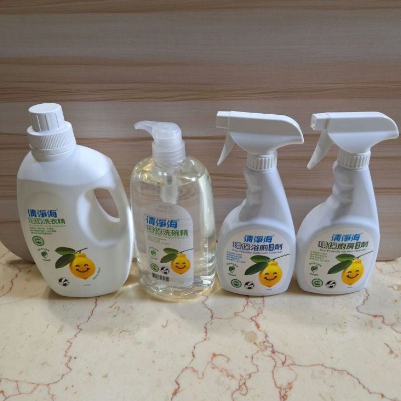 清淨海系列洗衣精 洗碗精 浴廁清潔劑 廚房清潔劑(4件組)